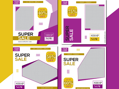 Super Sale Social Media Add Banner Template