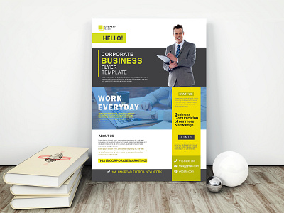 Corporate Business flyer Template a4 flyer advertisement branding business clean company corporate flyer creative leaflet marketing modern promotion sale