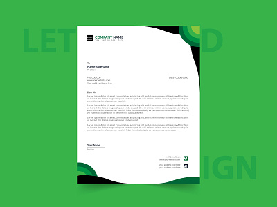 Letterhead Design a4 design corporate design corporate identity creative design lettermark marketing minimal official