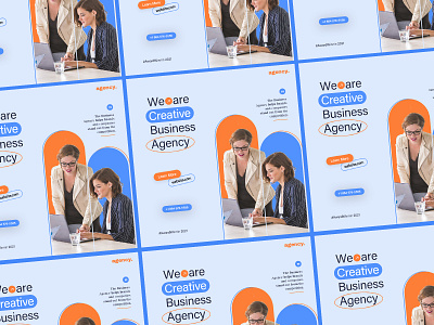 Creative Business Agency Banner Design | Social Media Banner banner design branding creative creative design design graphic design marketing minimal social media banner