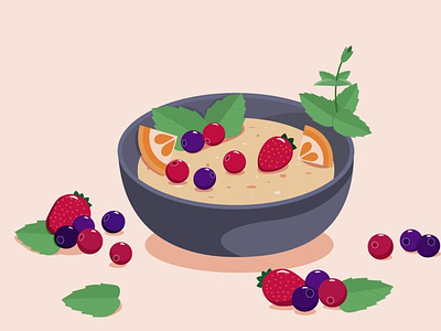 Healthy breakfast design illustration vector
