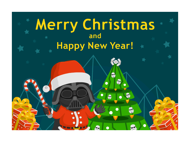 Star Wars Darth Vader candy christmas christmas card darth gift new year santa starwars sweat vader