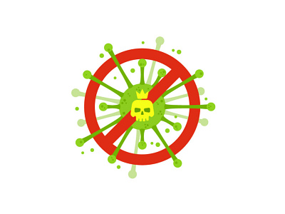 Stop coronovirus icon sticker corona coronavirus illustration print sign stop vector virus