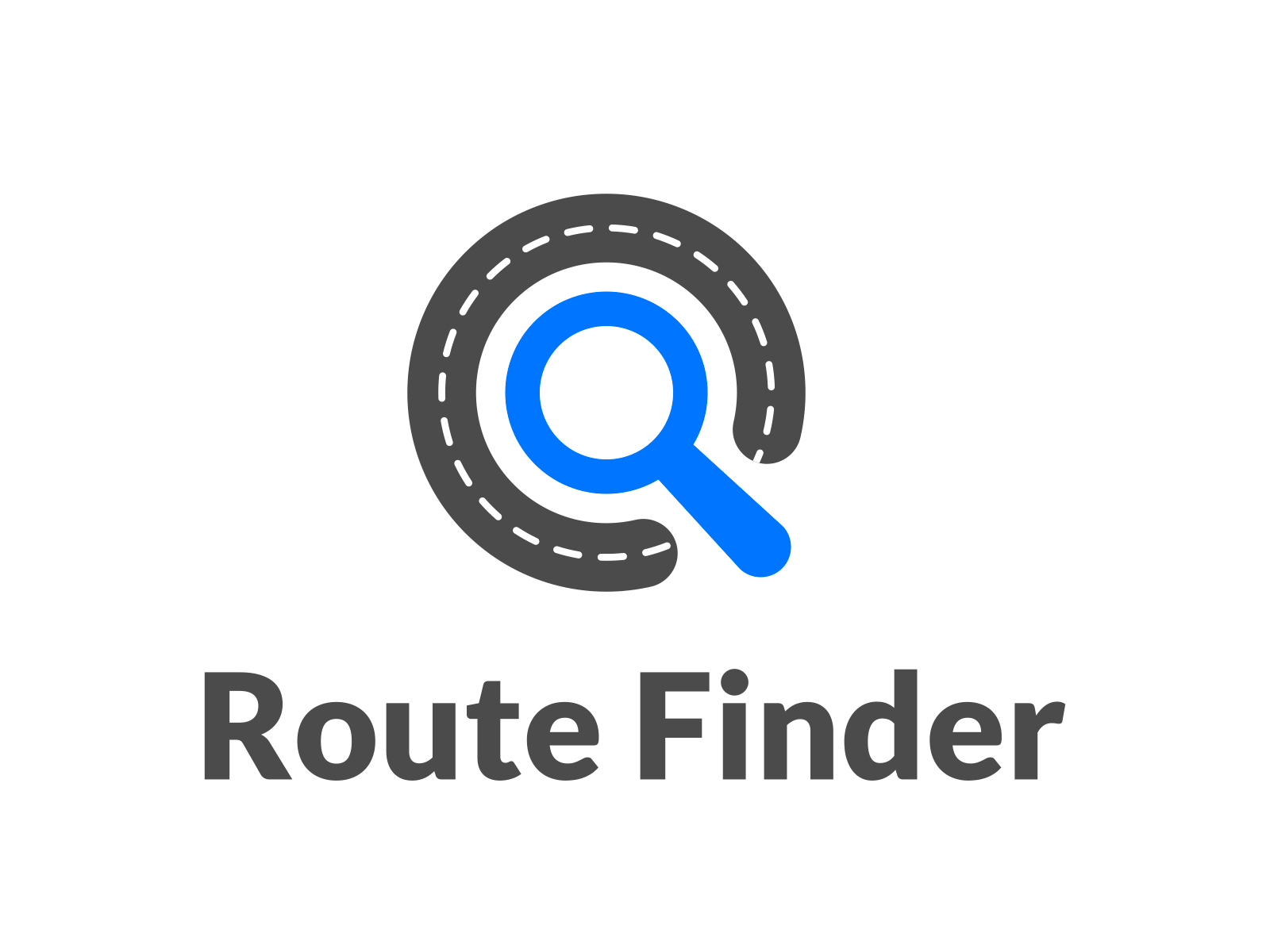 Animated logotype route finder animation app application button car driver glonass gps highway icon journey logistics logo logotype road search telematics track travel ui