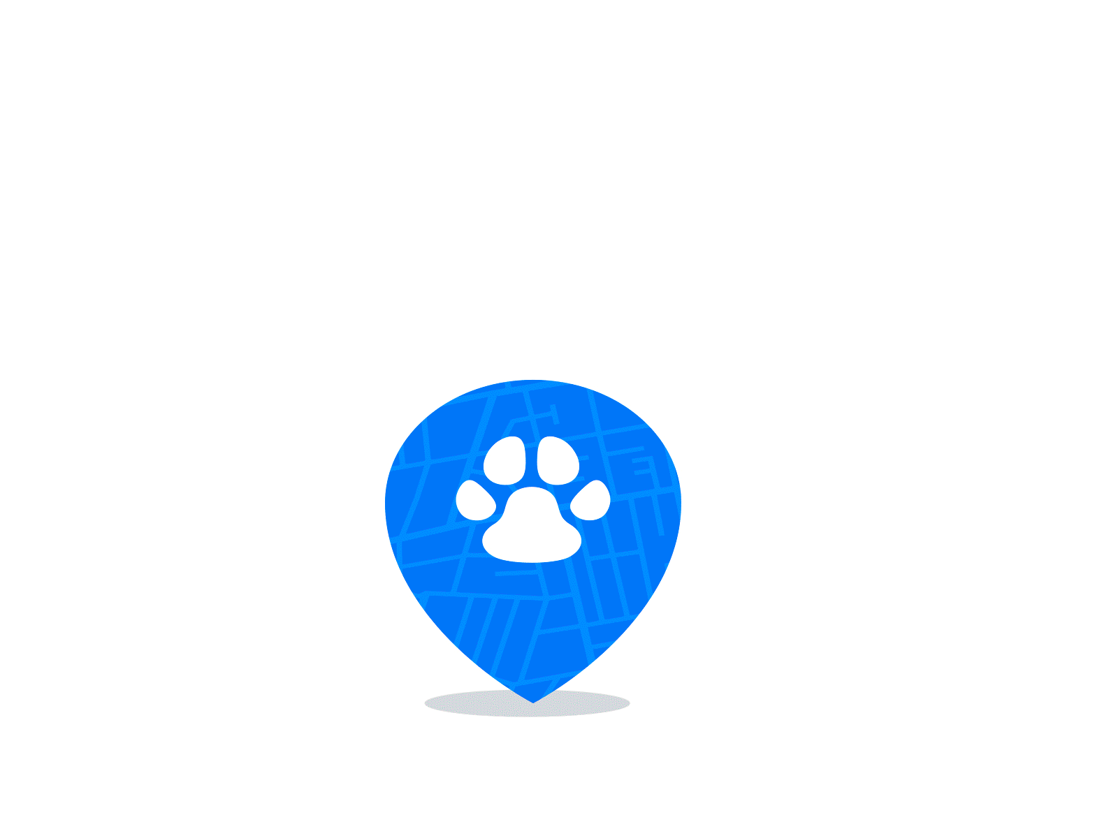 Dog cat pet online map location marker service preloader 4g animal animation app application cat collar dog gps iot location marker online paw pet pin preloader service smart tracker