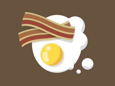Brunch app bacon brunch egg eggs and bacon icon vector