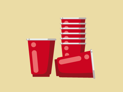 redcup cup gobelet icon party pict red cup set set icon