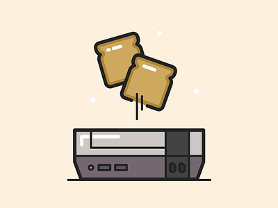 Nintendoaster bread console game nes nintendo retro toast toaster