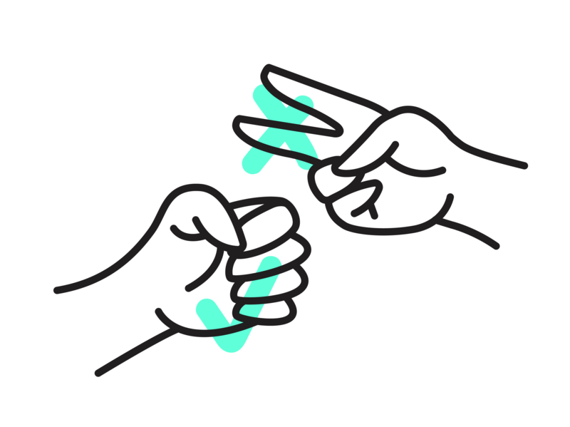 rock paper scissors game hand hands line paper rock scissors vector