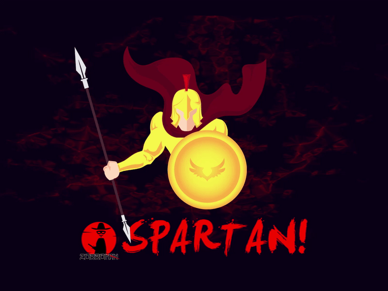 Spartan! Animation for Music Post animated gif animations design illustration motion design motion graphics motiongraphics sparta spartan vector