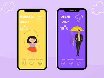Weather Mobile App Design