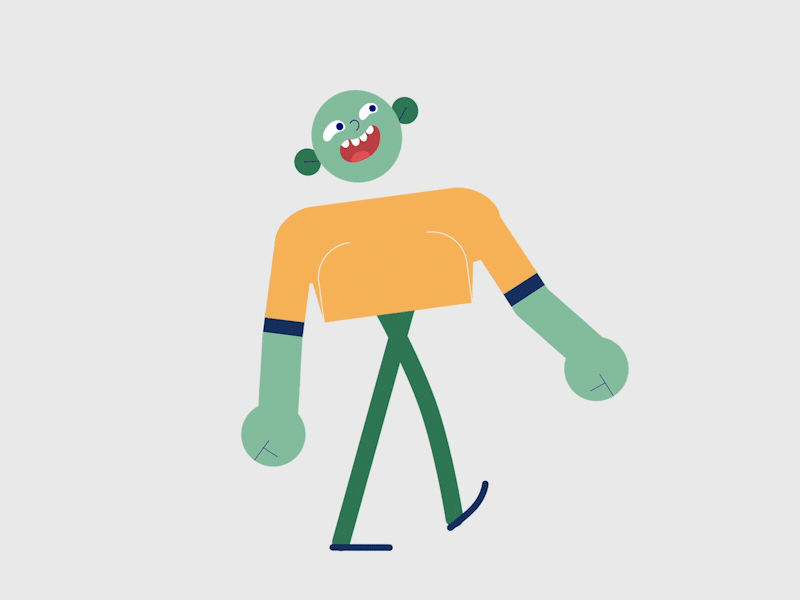 Walkcycle aftereffects animation character characterdesign illustration motiondesign