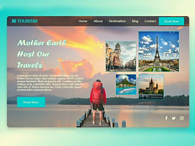 Tourism Website webdesign landingpage website