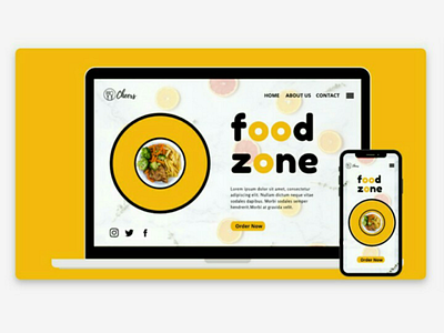 Food Zone!! ui design web designer front end