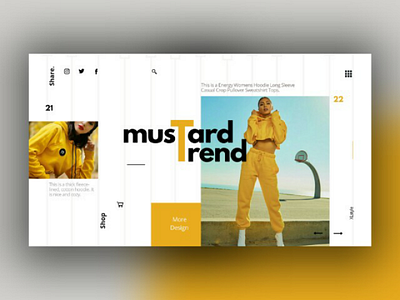 Mustard Clothes. webdesigner frontend uidesigner