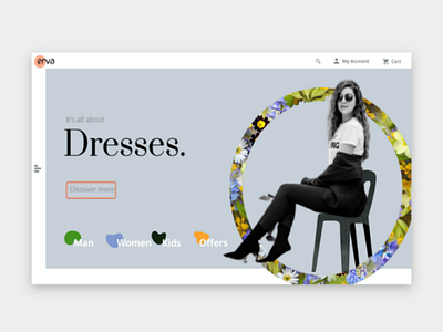 Dresses are Here. uiux designer website webdesign