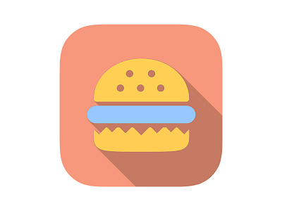 Burger Store App Icon burger icon ipad iphone store
