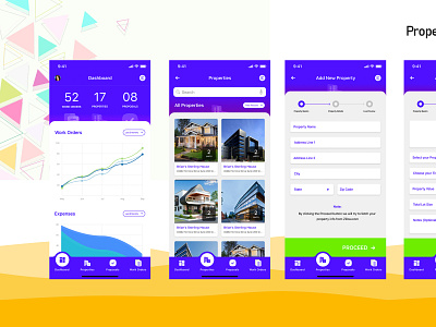 Property Manager Mobile App UI