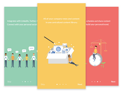 App Onboarding Mockup flat design flat icon icon illustration onboard onboarding screen onboarding ui pastel colour postbeyond ui