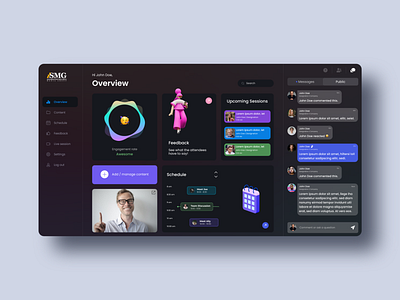 Event Dashboard 3d adobe xd animation app art branding dashboard design event graphic design illustration logo minimal motion graphics ui ux