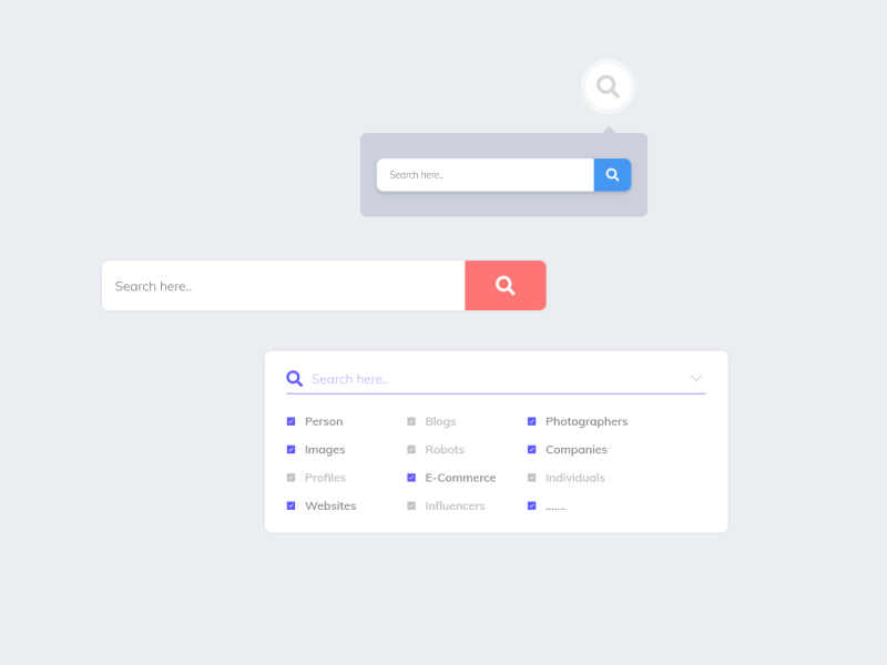 Search Bar UI Design by EpicInk Design Studio on Dribbble