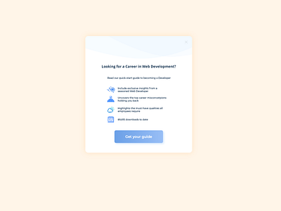 Popup Modal UI Design