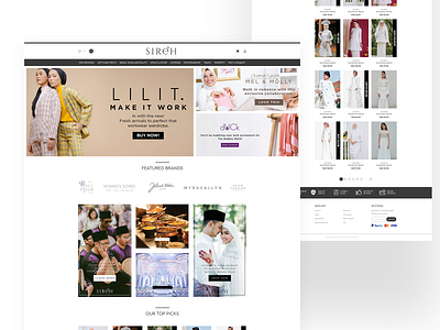 E-Commerce Page UI Design - Sireh