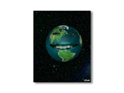 Smile Earth abstract abstract art abstract design design digital imaging photo editing photo manipulation photoshop poster poster design surreal