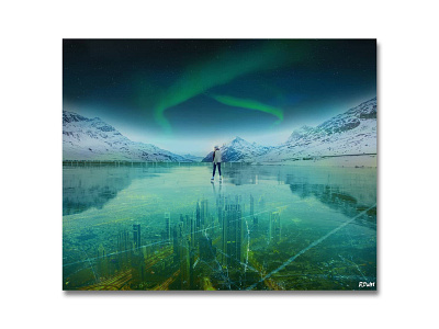 Be careful with the ice abstract art abstract design design digital imaging photo editing photo manipulation photoshop poster poster design surreal
