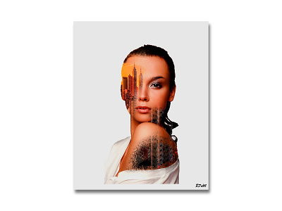 Double Exposure Woman and City abstract abstract art design digital imaging photo editing photo manipulation photoshop poster poster design surreal