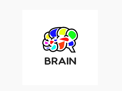 Colorfull Brain Logo brain brand brand design branding color colorful colorfull colors icon icons logo symbol symbols vector