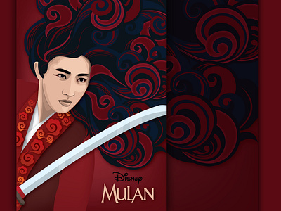 disney minimalist poster mulan