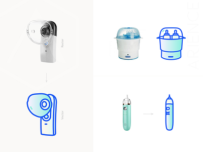Newborn Icons Set Design 2d icons design bottle sterilizer breast pump flat icons graphic symbol icon icons icons design icons designer icons set lined icon nasal aspirators newborns icons set raster to vector vector icons web design