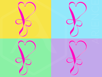 Hearts cancer sign colorful illustration elastic band graphic design hearts illustration illustrator love pink illustration vector vector illustration