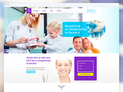 Dental clinic Landing Page dental clinic dentistry doctors health care landing page medical teeth web design website