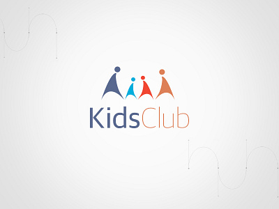 Logo 'Kids Club' childhood children colored logo design kids club kids logo logo logo design logotype sport summer camp