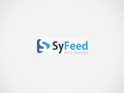 Logo Design and Website 'SyFeed' blog feed follow logo logo design logotype newsreader rss s letter twitter websites youtube channels