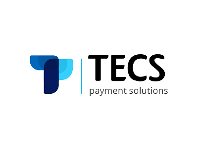 Logo Design "TECS" - Payment Solutions blue color branding business business logo corporate identity design logo logotype money payment payment solutions vector
