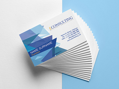 Business Card EConsulting branding business card consultancy coporate identity technology solutions visit card