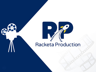 Racketa Production film logo design logo film logo inspiration movie production racketa rocket