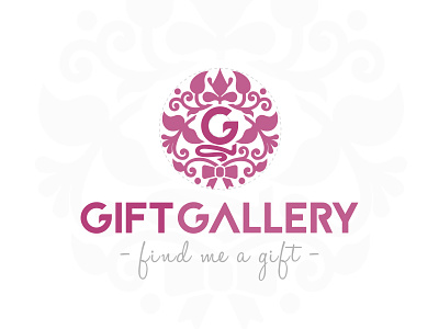 'Gift Gallery' Logo Design draw elegant logo find me a gift gift gift gallery gift logo logo logo design logo inspiration logotype pink vintage logo