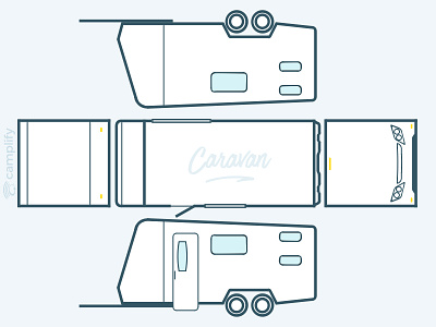 RVs from all angles view, sketches from photos camper trailer campervan caravan cars icon motorhome outlines rv sketch vector
