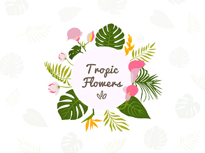 'Tropic Flowers' Logo Design