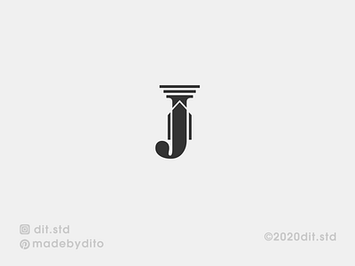 Letter J for Lawfirm brandidentity design flat illustration lawfirm logo logoconcept logofolio logomark minimal monogram