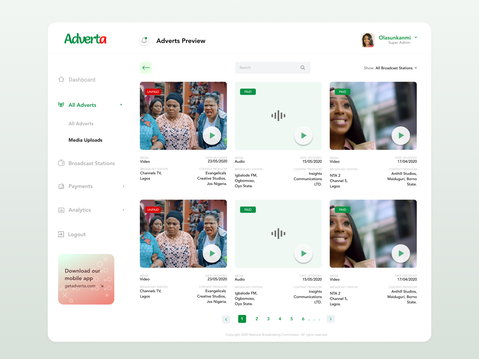 adverta-tiled-adverts-preview-screen-by-imole-oluyemi-on-dribbble