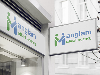 Manglam Medical agency logo design