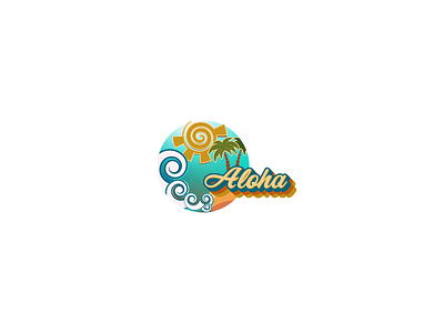 logotype, illustration for aloha diseño de logo graphic des illustration isologo isotype logo logotype