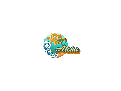 logotype, illustration for aloha