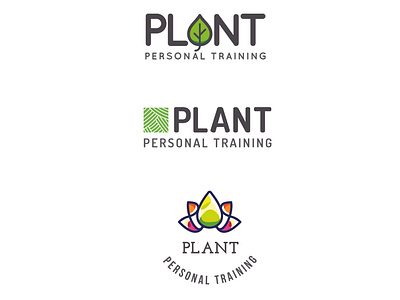 Plant Personal Training Logo Options