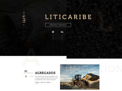 Aggregates & heavy machinery – 1/2 brand colors branding color coding sketchapp typography webdesign